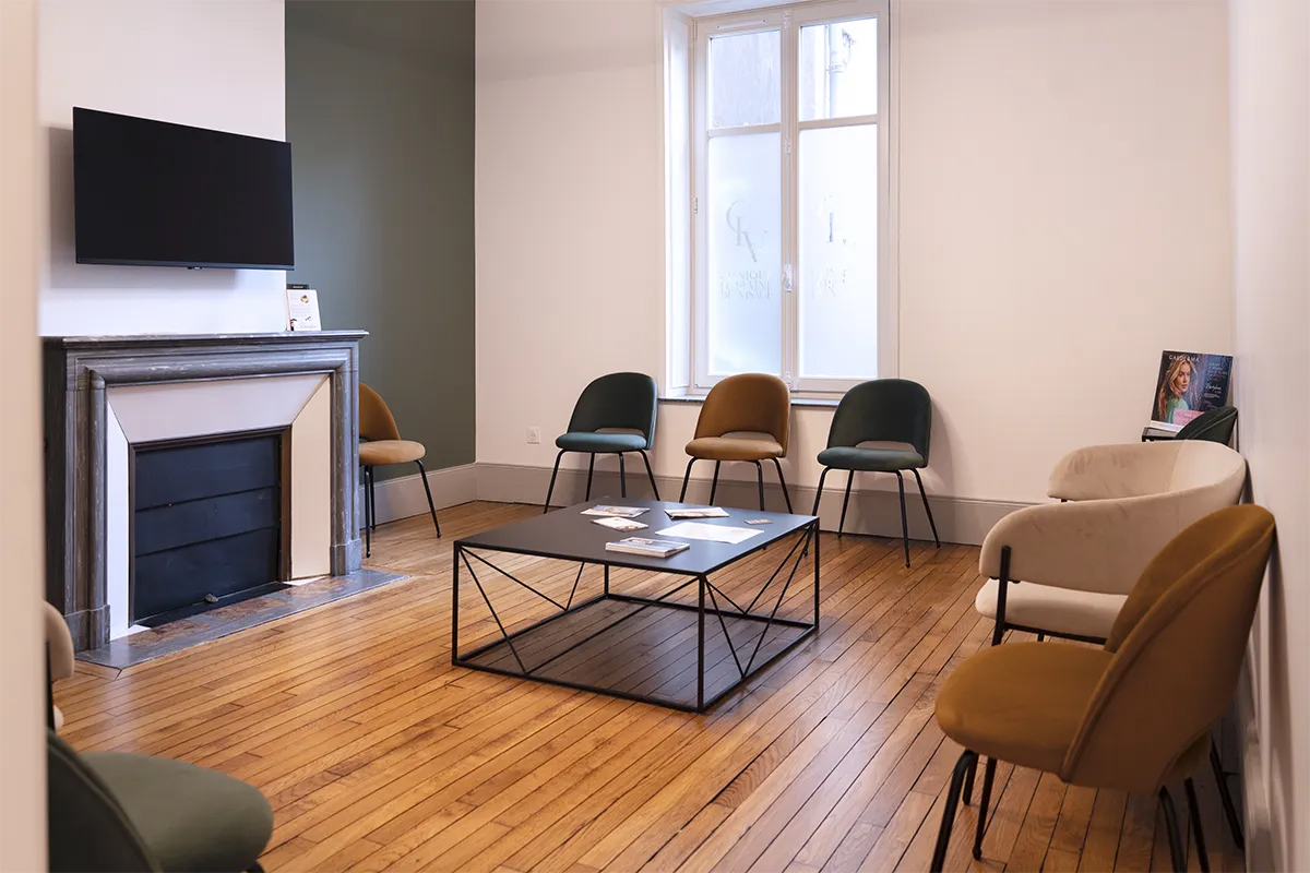 Salle d'attente de la Clinique Lorraine du Visage